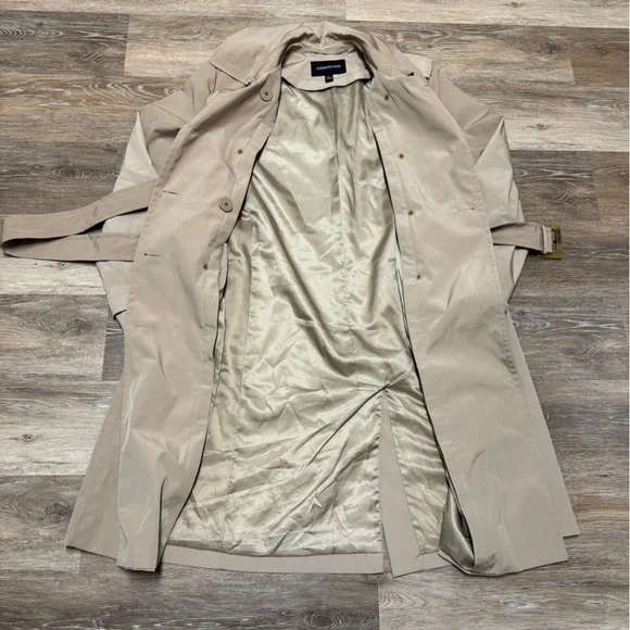 LONDON FOG— double breasted trench coat - Picture 3 of 5